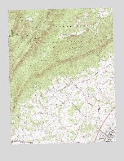 Woodstock, VA USGS Topographic Map