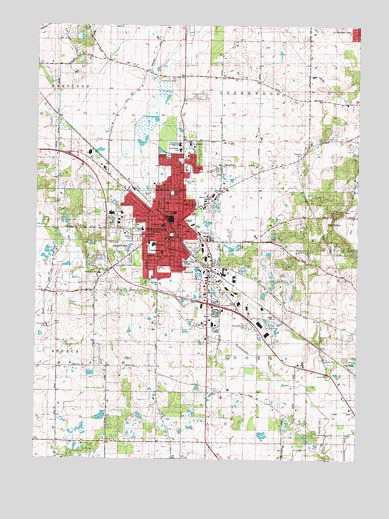 Woodstock, IL USGS Topographic Map