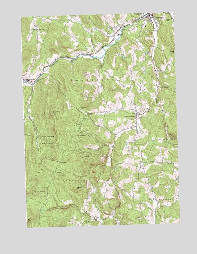 Woodstock South, VT USGS Topographic Map