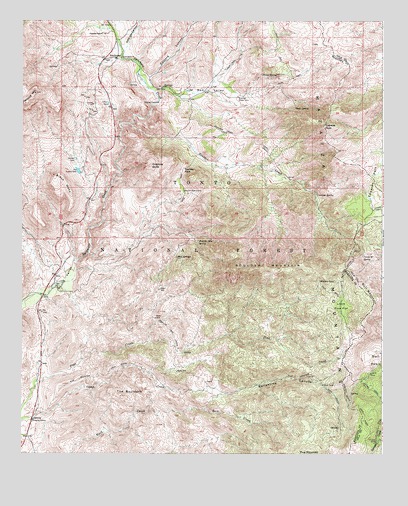 Boulder Mountain, AZ USGS Topographic Map
