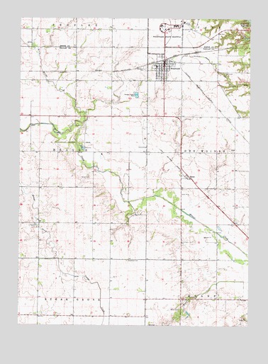 Woodward, IA USGS Topographic Map