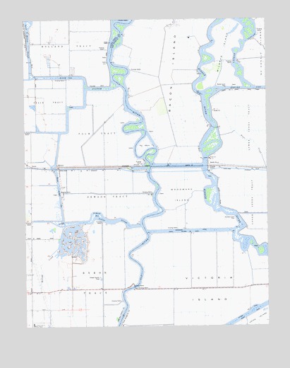 Woodward Island, CA USGS Topographic Map