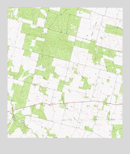 Woodward NE, TX USGS Topographic Map