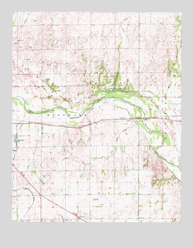 Woodward NE, OK USGS Topographic Map