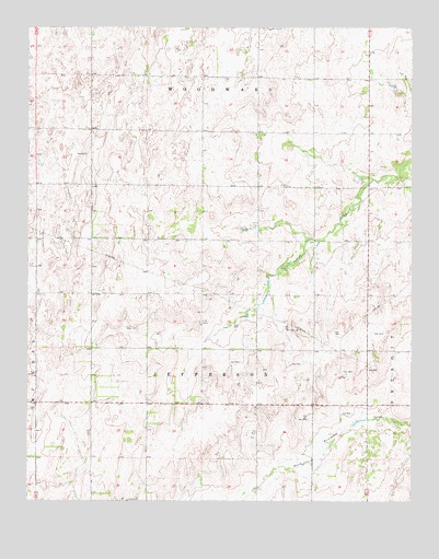 Woodward SW, OK USGS Topographic Map