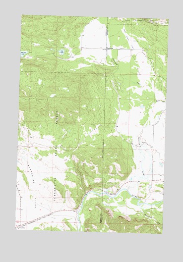 Woodworth, MT USGS Topographic Map