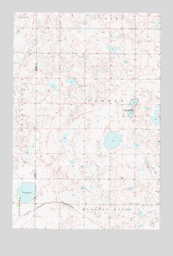 Woodworth NW, ND USGS Topographic Map