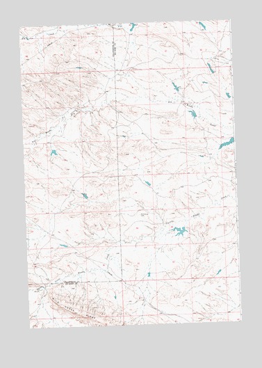 Woody Mountain SE, MT USGS Topographic Map