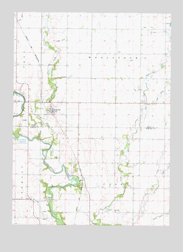 Woolstock, IA USGS Topographic Map
