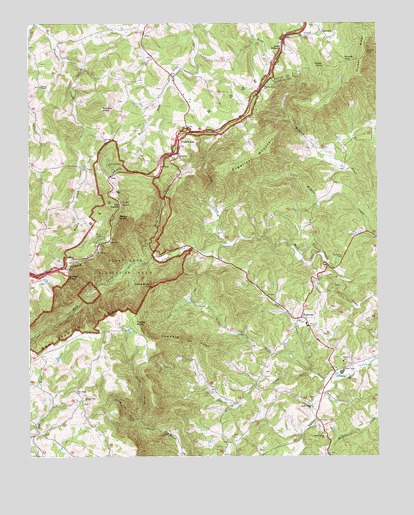 Woolwine, VA USGS Topographic Map