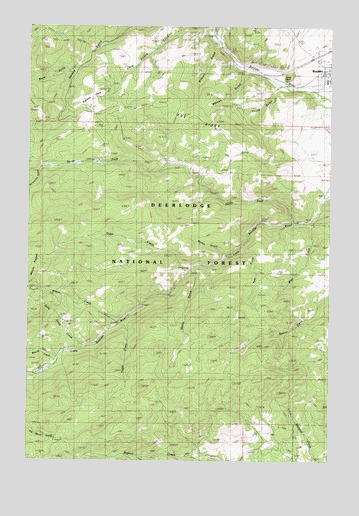 Boulder West, MT USGS Topographic Map