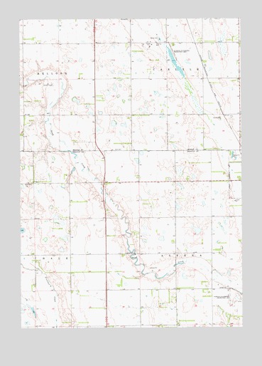 Woonsocket NW, SD USGS Topographic Map