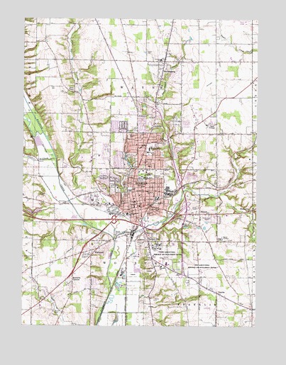 Wooster, OH USGS Topographic Map