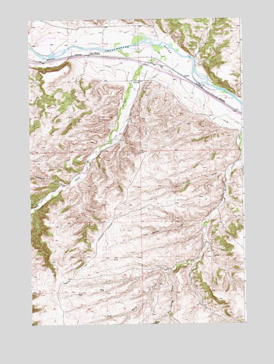 Work Creek, MT USGS Topographic Map