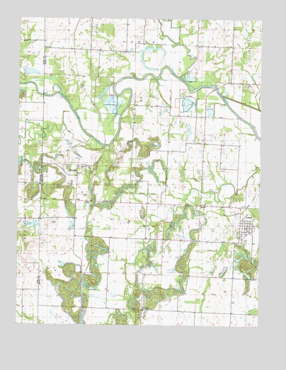 Worland, MO USGS Topographic Map