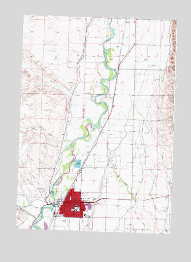 Worland, WY USGS Topographic Map