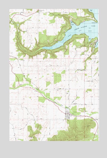 Worley, ID USGS Topographic Map