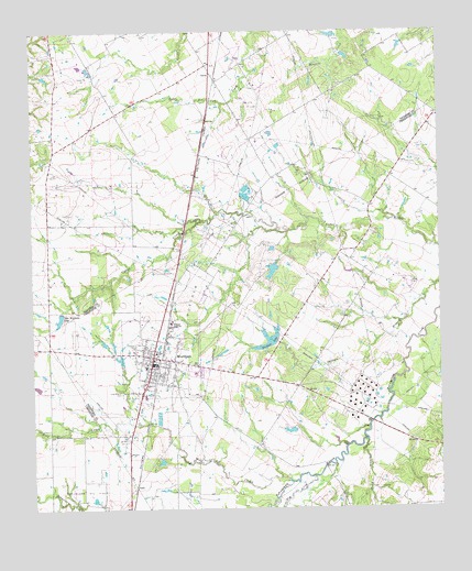 Wortham, TX USGS Topographic Map