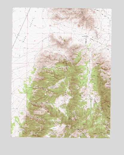 Boulter Peak, UT USGS Topographic Map