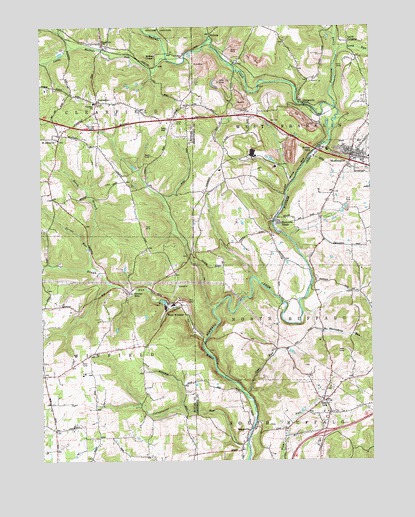Worthington, PA USGS Topographic Map