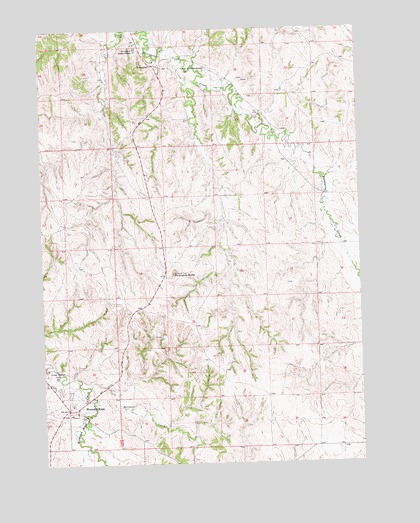 Wounded Knee, SD USGS Topographic Map