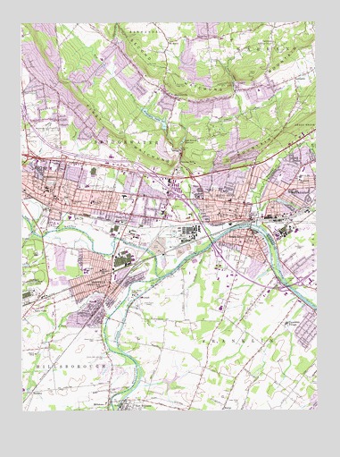 Bound Brook, NJ USGS Topographic Map