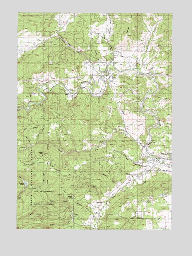 Wren, OR USGS Topographic Map