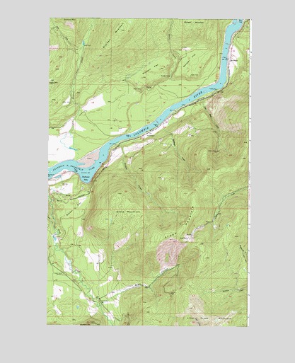 Boundary, WA USGS Topographic Map
