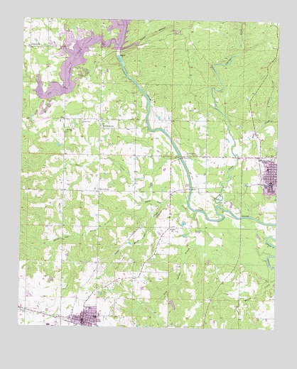 Wright City, OK USGS Topographic Map