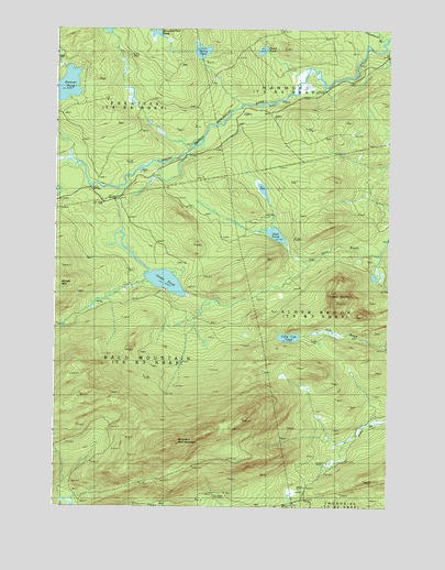 Boundary Bald Mountain, ME USGS Topographic Map
