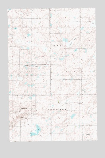 Writing Rock North, ND USGS Topographic Map