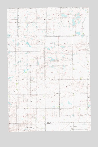 Writing Rock South, ND USGS Topographic Map
