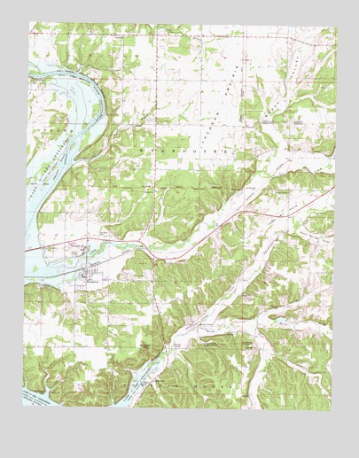 Wyandotte, OK USGS Topographic Map
