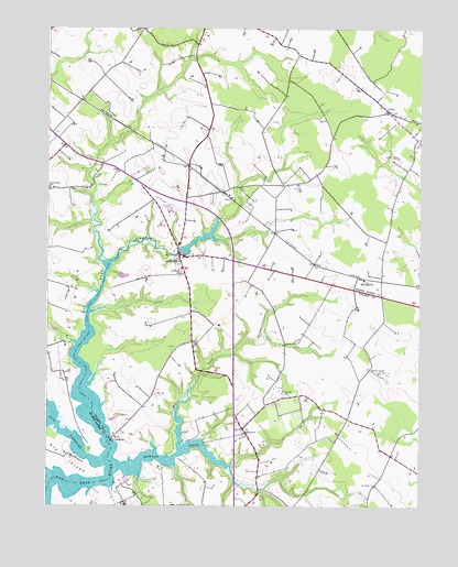 Wye Mills, MD USGS Topographic Map