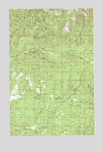Wylie Knob, ID USGS Topographic Map