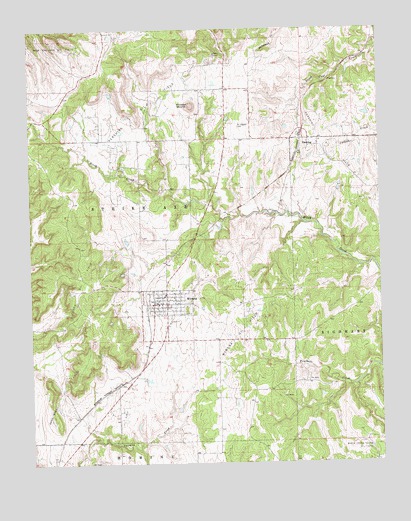 Wynona, OK USGS Topographic Map