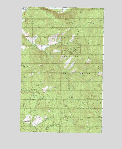 Boundary Mountain, WA USGS Topographic Map