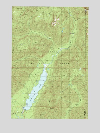 Wynoochee Lake, WA USGS Topographic Map