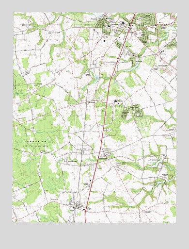 Wyoming, DE USGS Topographic Map