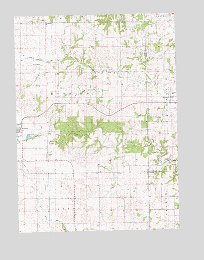 Wyoming East, IA USGS Topographic Map