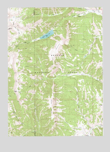 Wyoming Peak, WY USGS Topographic Map