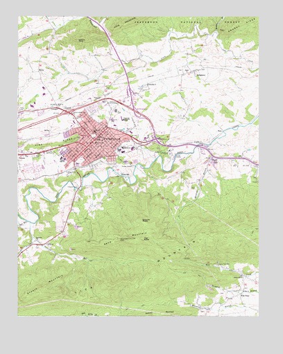 Wytheville, VA USGS Topographic Map