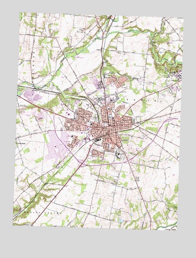 Xenia, OH USGS Topographic Map