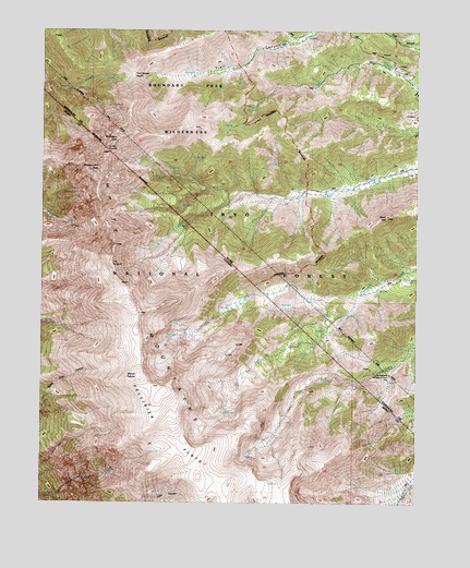 Boundary Peak, NV USGS Topographic Map