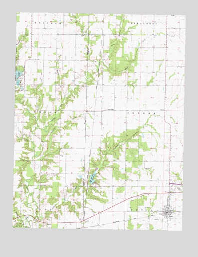 Xenia, IL USGS Topographic Map