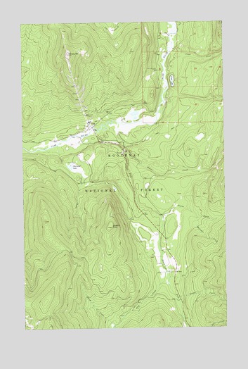Yaak, MT USGS Topographic Map