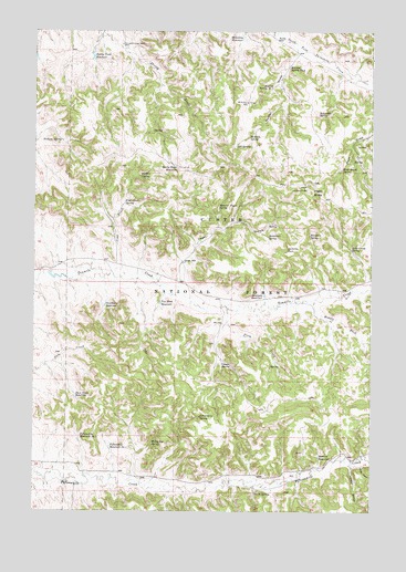 Yager Butte, MT USGS Topographic Map