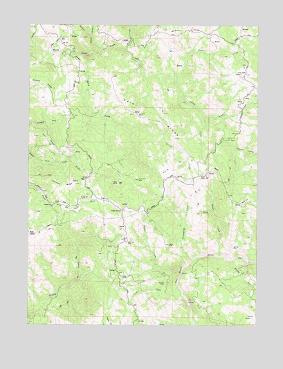 Yager Junction, CA USGS Topographic Map