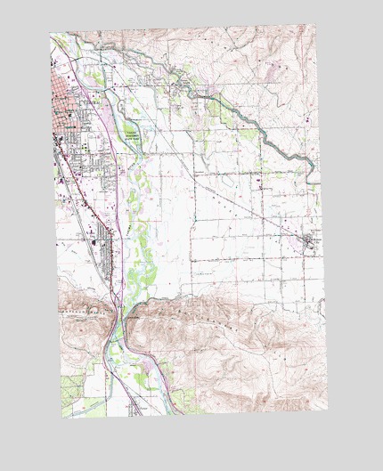 Yakima East, WA USGS Topographic Map