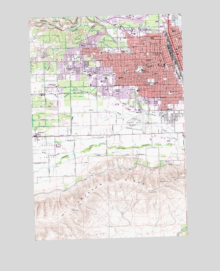 Yakima West, WA USGS Topographic Map